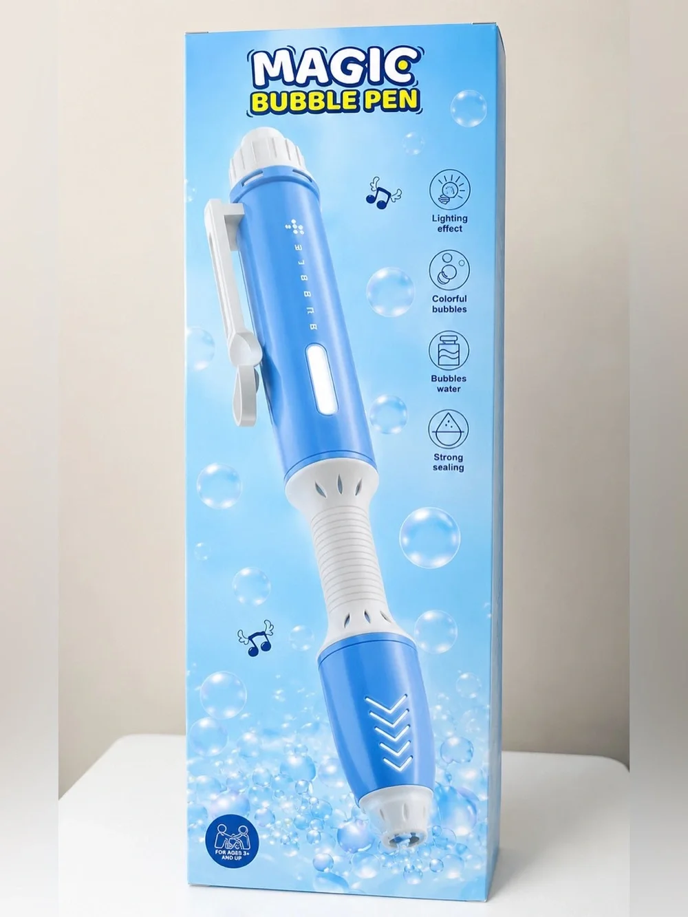Magic Bubble Pen Bath Toy for Kids - Blue